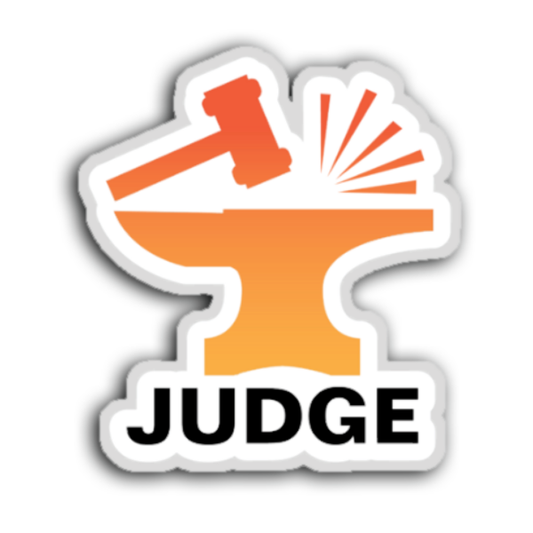 Judge Foundry Enamel Pin